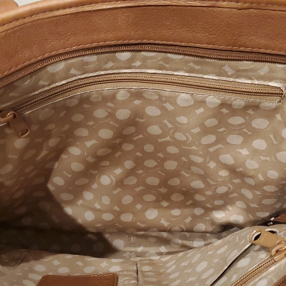 Brighton brown/tan tote statchel woven raffia straw handbag - Picture 9 of 9